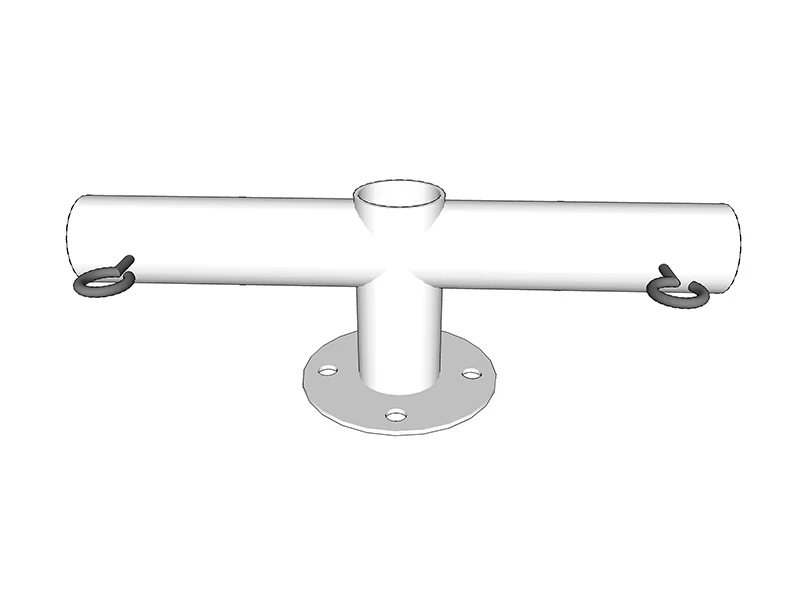 2-Wege-Verbindungsstück für Grundrahmen, Ø42mm - Imagen 3