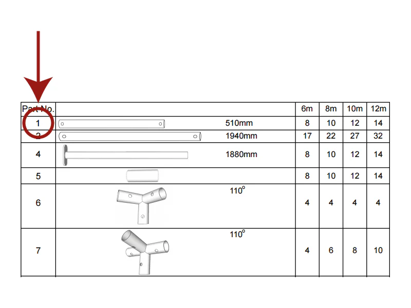 Dachrohr, Ø38mm, 510mm - Imagen 3