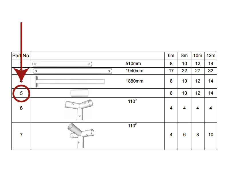 2-Wege-Verbindungsstück, Ø42mm, 200mm - Imagen 4