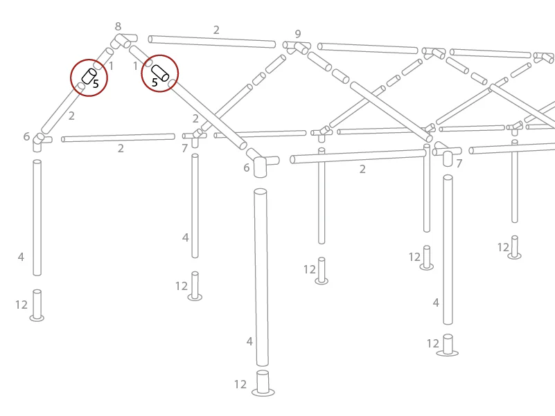 2-Wege-Verbindungsstück, Ø42mm, 200mm - Imagen 5