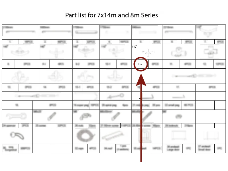 4-Wege-Verbindungsstück, Ø42+Ø54mm, 110° - Imagen 6