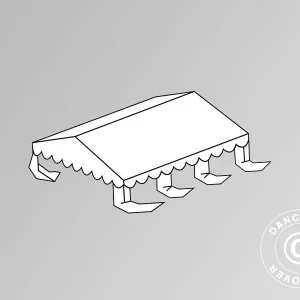 Dachplane für das Partyzelt Original 5x6m PVC, Weiß