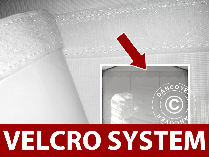 Giebelwand Original 5m mit breiter Tür, Weiß - Imagen 3