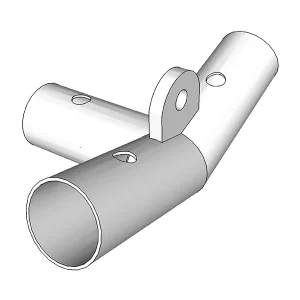 3-Wege-Verbindungsstück, Ø42mm,140°