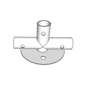 3-Wege-Verbindungsstück für Grundrahmen, Ø42mm, 250x80mm