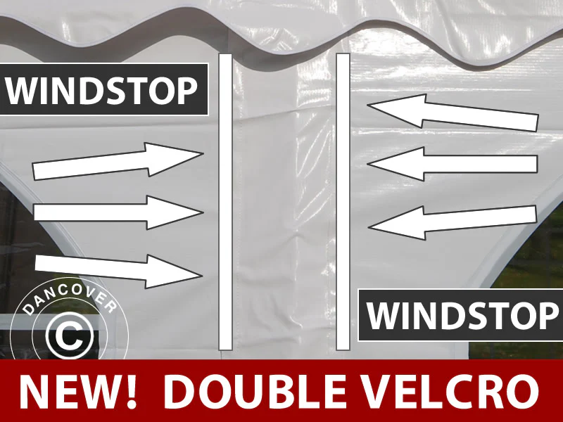 Seitenwand für Partyzelt Exclusive, Weiß - Imagen 3