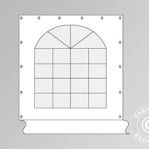 Seitenwand mit Fenster für Partyzelt Exclusive, Weiß
