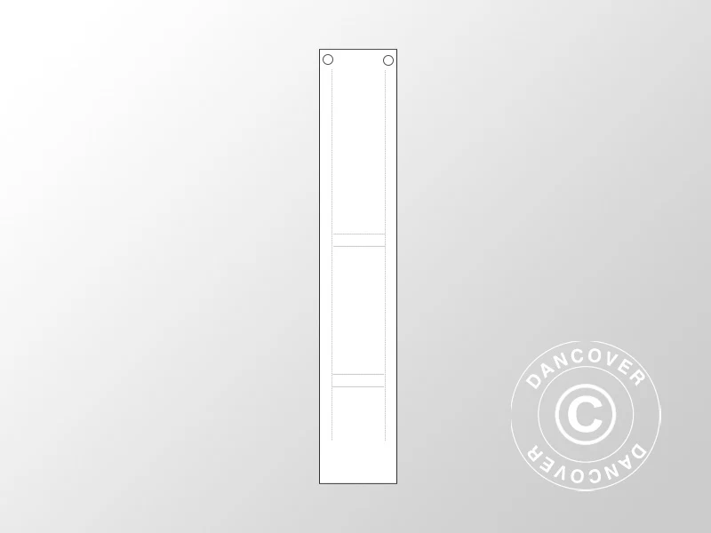 Titel: Pfostenabdeckung 2,3m für Semi Pro Plus CombiTents® Partyzelte 5x10m, 6x12m, 6x14m, 7x12m und 7x14m, Weiß - Imagen 2