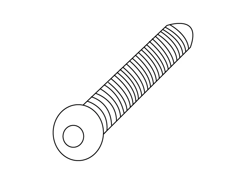 Tasche mit Flügelmuttern & Schrauben - Imagen 3