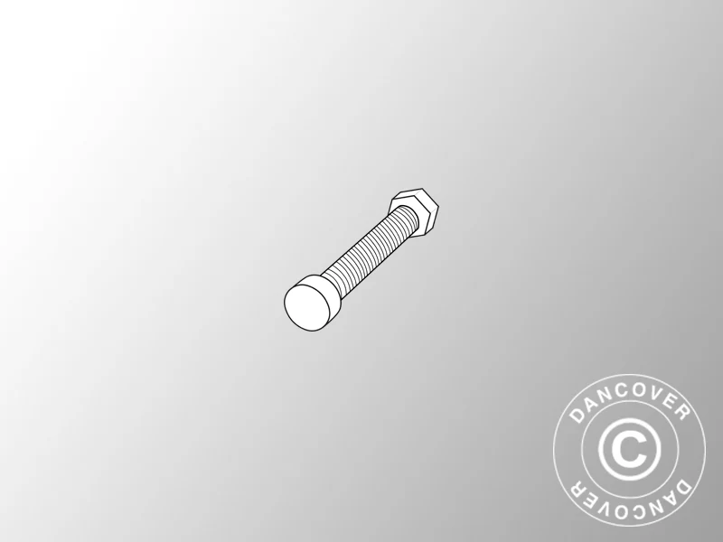 M8x50 Bolzen mit Mutter, 20 Stk - Imagen 2