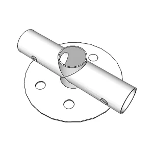2-Wege-Verbindungsstück für Grundrahmen, Ø42mm