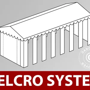 Dachplane mit Klettverschluss für SEMI PRO Plus CombiTents® Partyzelt 8x16m, Weiß