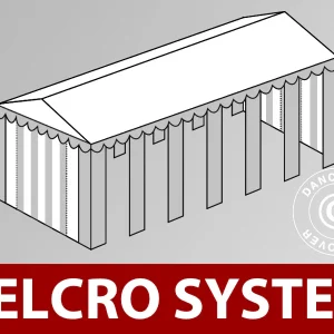 Dachplane mit Klettverschluss für Exclusive CombiTents® Partyzelt 6x12m, Weiß/Grau