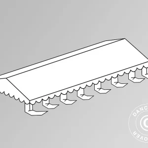 Dachplane für das Partyzelt Exclusive CombiTents® 6x14m, Weiß
