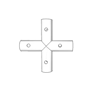 4-Wege-Verbinder, Ø42-54mm