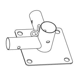 3-Wege-Verbinder mit r. Fuß