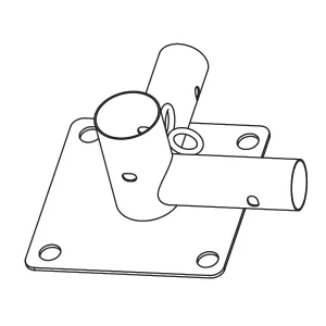 3-Wege-Verbinder mit l. Fuß