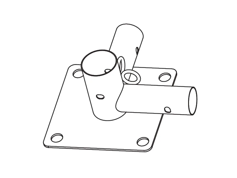3-Wege-Verbinder mit l. Fuß - Imagen 2