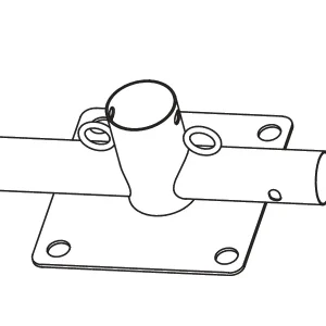 3-Wege-Verbinder mit Fuß