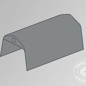 Dachplane für Zeltgarage PRO 3,77x7,3m PE, grau