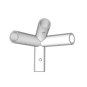 4-Wege-Verbindungsstück, Ø42mm, 110°