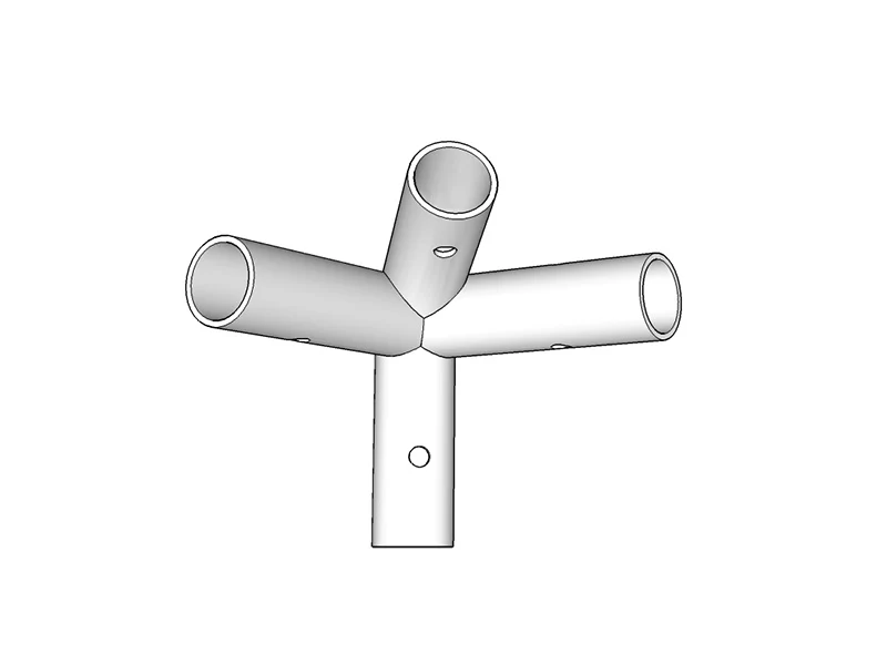 4-Wege-Verbindungsstück, Ø42mm, 110°