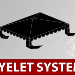 Dachplane für Partyzelt UNICO, PVC/Polyester, 3x3m, schwarz