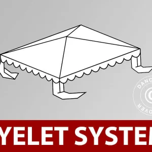 Dachplane für Partyzelt UNICO, PVC/Polyester, 3x3m, weiß