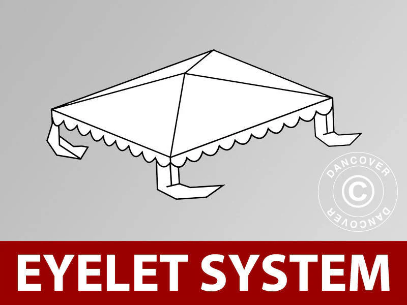 Dachplane für Partyzelt UNICO, PVC/Polyester, 3x3m, weiß - Imagen 2