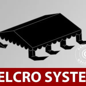 Dachplane für Partyzelt UNICO, PVC/Polyester, 4x6m, schwarz