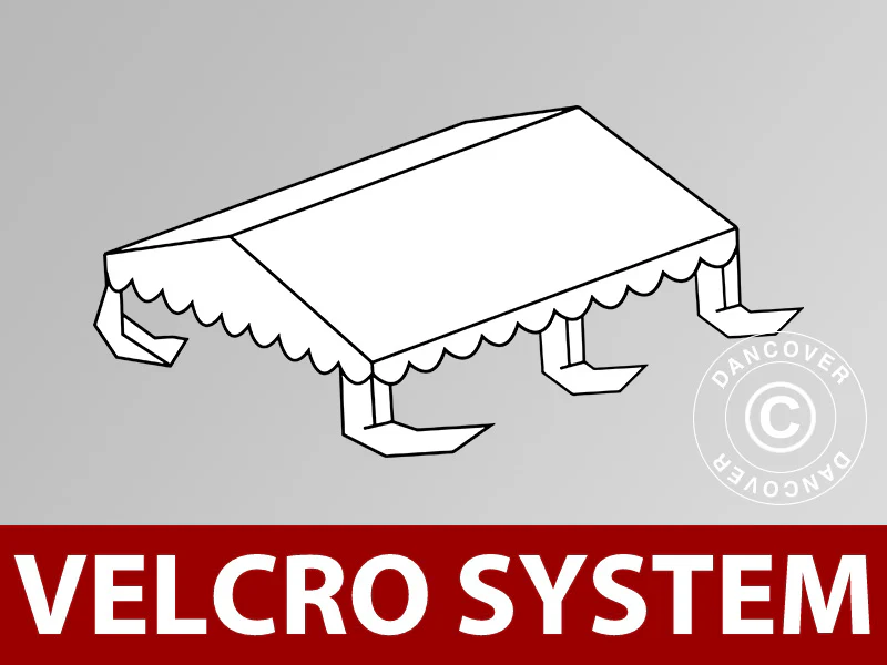 Dachplane für Partyzelt UNICO, PVC/Polyester, 4x4m, weiß - Imagen 2
