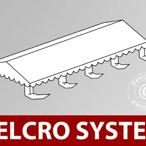 Dachplane für Partyzelt UNICO, PVC/Polyester, 4x8m, weiß