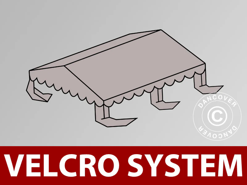 Dachplane für Partyzelt UNICO, PVC/Polyester, 4x4m, Sand