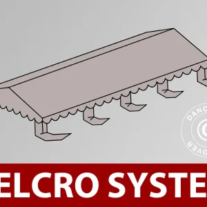 Dachplane für Partyzelt UNICO, PVC/Polyester, 4x8m, Sand