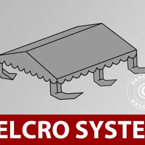 Dachplane für Partyzelt UNICO, PVC/Polyester, 4x4m, dunkelgrau