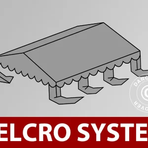 Dachplane für Partyzelt UNICO, PVC/Polyester, 4x6m, dunkelgrau