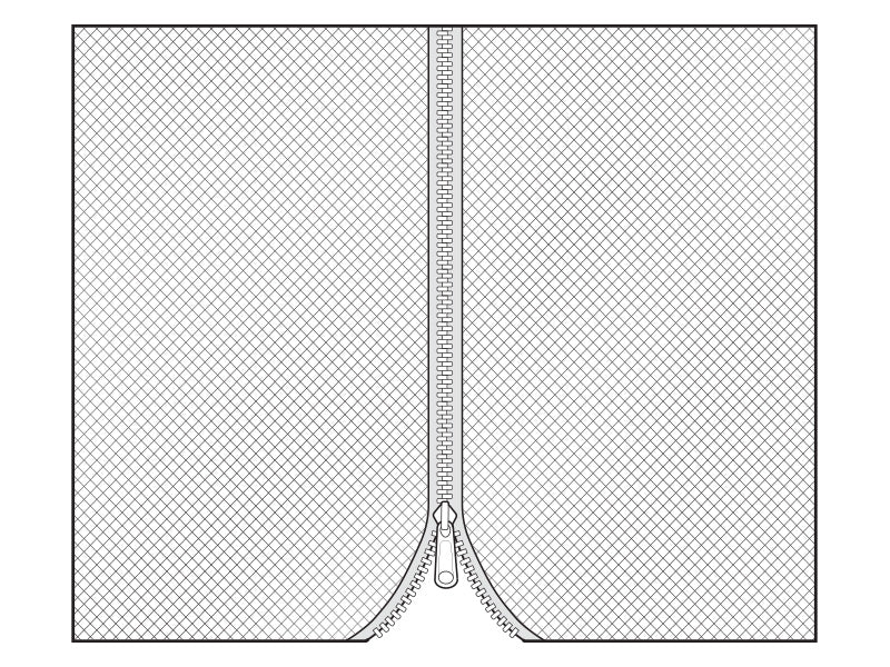 Netzvorhang für Pavillon Osiris 3x3m, 4 St., Schwarz