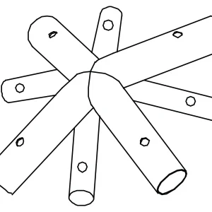 8-Wege-Verbindungsstück