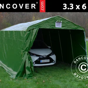 Zeltgarage PRO 3,3x6x2,4m PVC, Grün