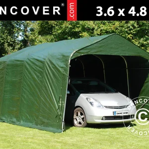 Zeltgarage PRO 3,6x4,8x2,68m, PVC, Grün