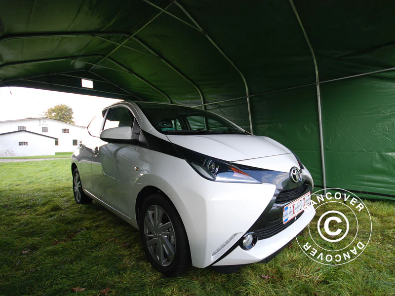 Zeltgarage PRO 3,6x8,4x2,68m PVC, Grün - Imagen 8