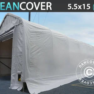 Lagerzelt Oceancover 5,5x15x4,1x5,3m, PE, Weiß