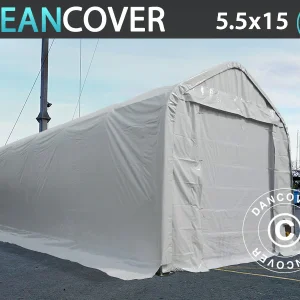 Lagerzelt Oceancover 5,5x15x4,1x5,3m, PVC, Weiß
