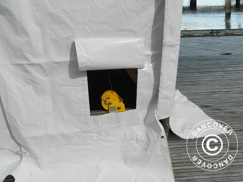 Lagerzelt Oceancover 5,5x15x4,1x5,3m, PVC, Weiß - Imagen 6