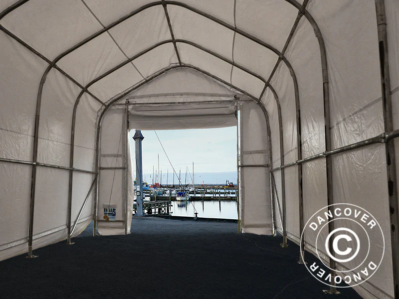 Lagerzelt Oceancover 5,5x15x4,1x5,3m, PVC, Weiß - Imagen 8