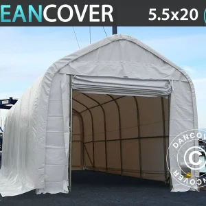 Lagerzelt Oceancover 5,5x20x4,1x5,3m, PVC, Weiß