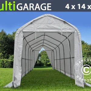 Zelthalle multiGarage 4x14x4,5x5,5m, Weiß