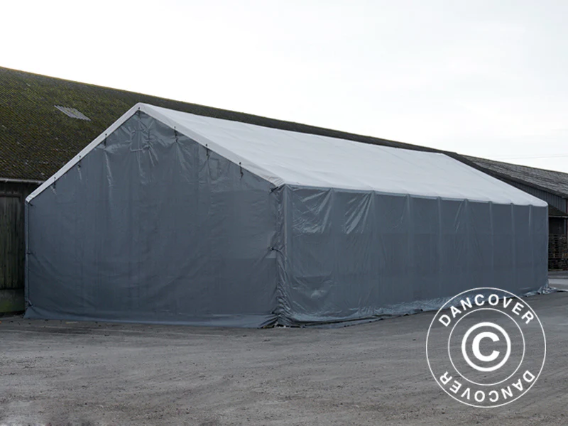 Zelthalle Titanium 7x14x2,5x4,2m, Weiß/Grau - Imagen 4