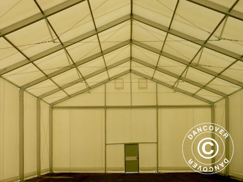 Industrielle Lagerhalle Alu 12x12x5,42m mit Schiebetor, PVC, weiß - Imagen 5