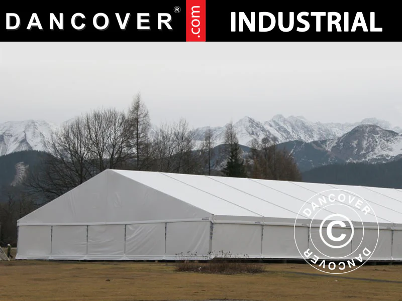 Industrielle Lagerhalle Alu 20x30x8,04m mit Schiebetor, PVC, weiß - Imagen 3
